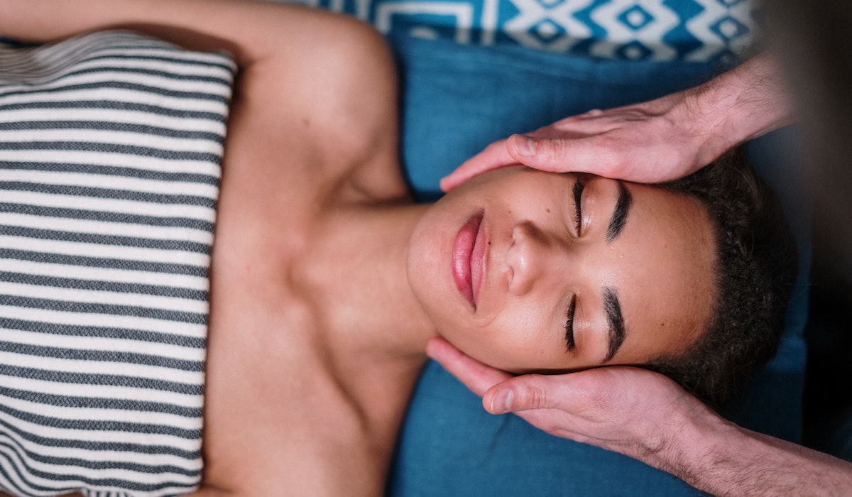 woman at spa with therapist